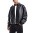 leather oversized jacket