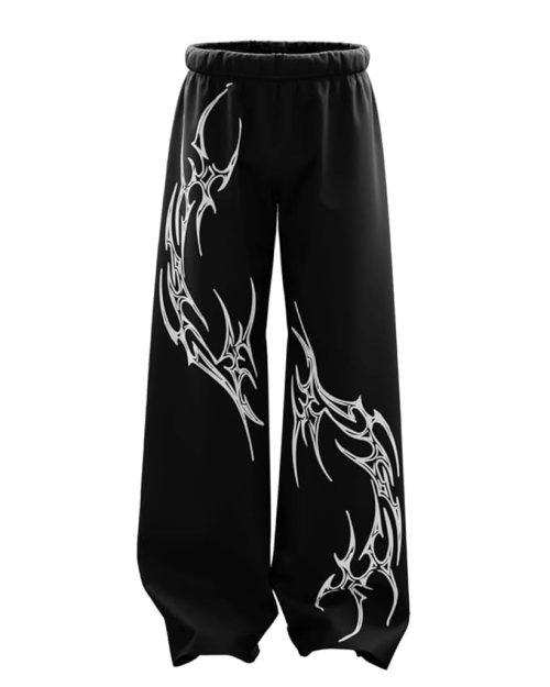 Aesthetic Gothic Wide Leg Pants