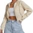 Zipper Crop Jacket for Women's