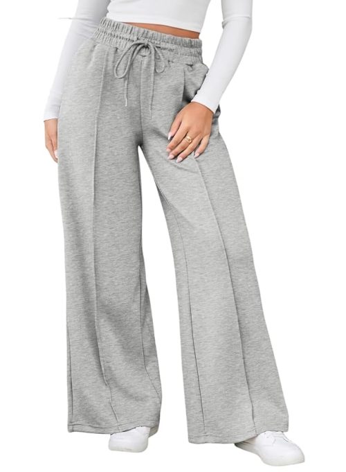 Wide Leg Drawstring Relaxed Fit Trouser