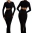 Casual Bodycon Black Dress for Women